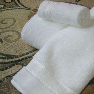 Crown Jewel White Bath Towels 6 Sets 100% Egyptian  