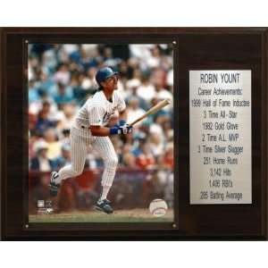   Brewers Robin Yount 12x15 Career Stats Plaque