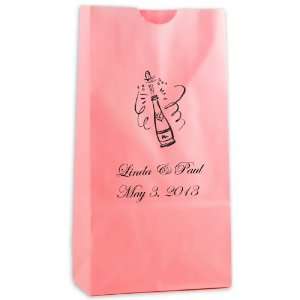  Personalized Goodie Bag   Pink (50 Bags) Arts, Crafts 