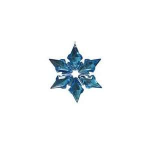  6 Point Blue Gemstone Starburst Christmas Ornament