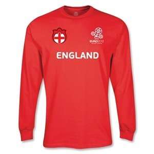 Euro 2012   England UEFA Euro 2012 LS Core Nations T Shirt (Red 