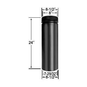  8 x 24 DSP Double Wall Black Stovepipe   DSP 8P24 