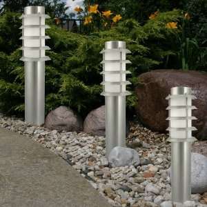  Flipo Steel Path Light With Louvers, Stake & Deck Mount 