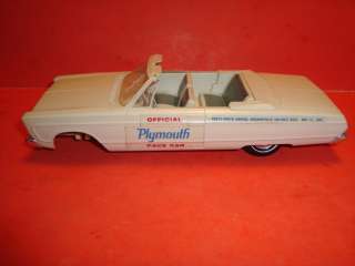 Johan 1965 Plymouth Fury III Conv. Pace Car Promo Model Parts Car 