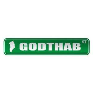     GODTHAB ST  STREET SIGN CITY GREENLAND