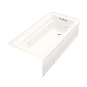   White Acrylic Skirted Jetted Whirlpool Tub 1124 RA 0