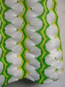   60s yellow & green NANCY GREER knit shift MOD dress POP OP ART candy