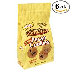 Midel Mini Cookies, Pecan Wheat Free, 8 ounces (Pack of6)  