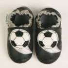 momo baby soft sole baby shoes soccer black