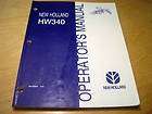 New Holland HW340 Operators Manual NH Swather Mower HW