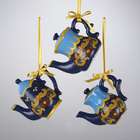 KSA Club Pack of 12 Porcelain Teapot Christmas Ornaments 2.5