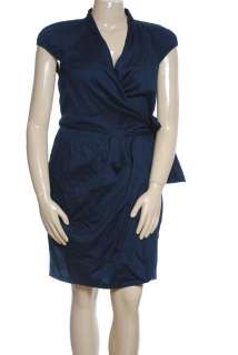 NEW Anne Klein Cap Sleeve Wrap Dress Sz 14 $139  