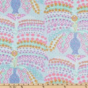   Wide Kaffe Fassett Spring 09 Persian Vase Duck Egg Fabric By The Yard