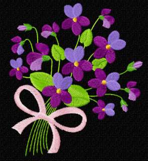 Violets 14 Machine embroidery designs set for 5x7 hoop  