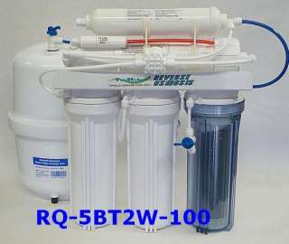 100GPD 5 stage Reverse Osmosis dual outlet RO DI system  