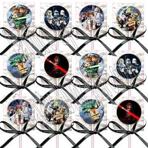 Star Wars Kid Video Game Lollipops Suckers with Black Ribbon Bows 