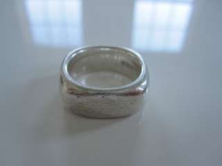 Tiffany & Co. Sterling Silver Cushion Ring Size 6  