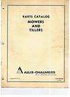 ALLIS CHALMERS MANUAL MOWERS & TILLERS PARTS LIST 1968 LAWN MOWER MOW 