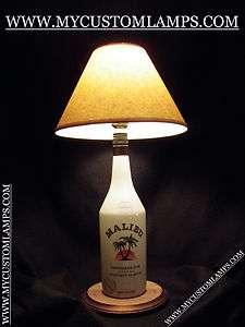 WWW.MYCUSTOMLAMPS   Malibu Coconut Rum   Bottle Lamp    