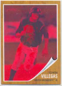   VILLEGAS 2011 TOPPS HERITAGE MINOR LEAGUE RED TINT CARD 059/620 GIANTS