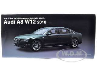 Brand new 118 scale diecast car model of 2010 Audi A8 W12 (D4) Oolong 