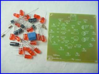 DIY Electronic learning kit heart flashing led kit PCB  