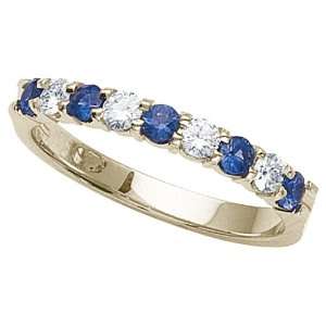 60 cttw Karina B(tm) Genuine Sapphire Band in 18 kt Yellow Gold Size 