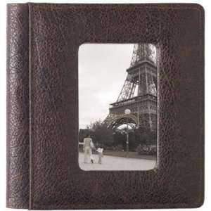 com ROMA BROWN smooth grain leather medium scrapbook #170 style album 