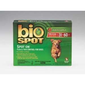   On Flea and Tick Control For Dogs 31 60lbs. 6 Months