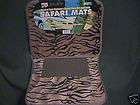 NEW ~ 4 PC TIGER PRINT SAFARI CAR MATS