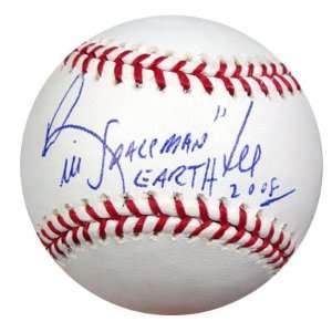  Bill Spaceman Earth Lee Autographed MLB Baseball PSA/DNA 