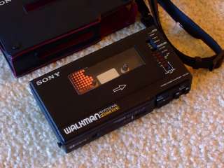 Rare Sony WM D6C Professional Cassette Recorder Walkman w/Leather Case 