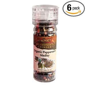 Red Monkey Foods 4 Color Peppercorn Grinder, 1.6 Ounce Bottles (Pack 