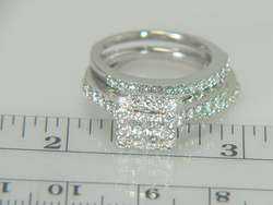   25ct Diamond Engagement Ring Matching Wedding Bands Bridal Set  