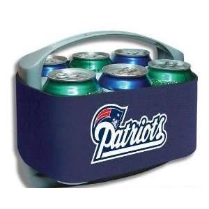 NEW ENGLAND PATRIOTS Cool Six Team Logo CAN COOLER 6 PACK with Freezer 