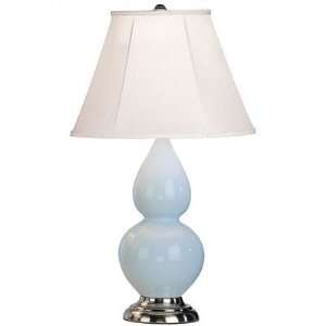 Robert Abbey 1696 Double Gourd   Accent Lamp, Baby Blue Glazed Ceramic 