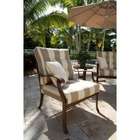 Hospitality Rattan Coco Palm Patio Lounge Chair   Fabric SU 706