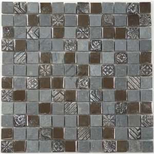  Opulence Series Tumbled Glass and Stone Tile   15526