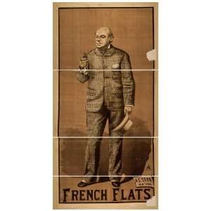 Poster French flats 1880 