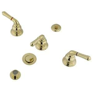   Brass PKB322 3 handle bathroom bidet faucet kit