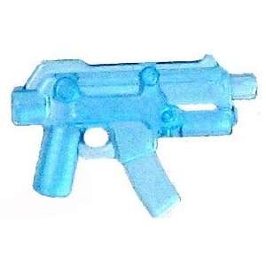  BrickArms 2.5 Scale LOOSE Weapon Apoc SMG Trans Blue Toys 