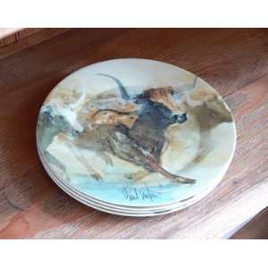  Longhorns Melamine 9 Plate (Set of 4)