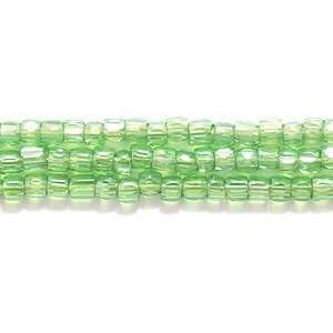   Seed Glass Bead, Size 9/0, Transparent Luster Light Green, 3000 Pack