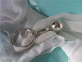   Tiffany & Co. Baby Rattle & Teether Ring Sterling Silver 5 Long 45 g