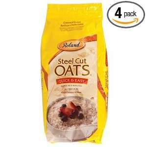 Roland Quick & Easy Steel Cut Oats, 32 Ounce (Pack of 4)  