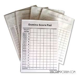  Domino Score Pad 50 Sheets Toys & Games