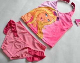 Girls Barbie Princess 2 8Y Swimsuit Swimwear Swimming Costume Tankini 