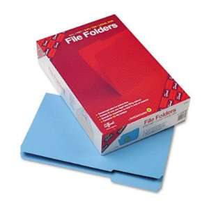   Folders 1/3 Cut Reinforced Top Tab Legal Blue 100/Box