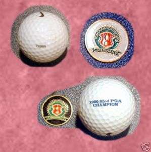 Tiger Woods 5th & 12th PGA Champion Major ball &marker  