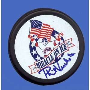  Phil Verchota Autographed Hockey Puck